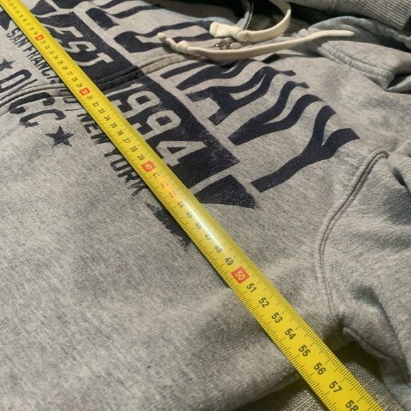 Old Navy gray zip up hoodie - Picture 4 of 5